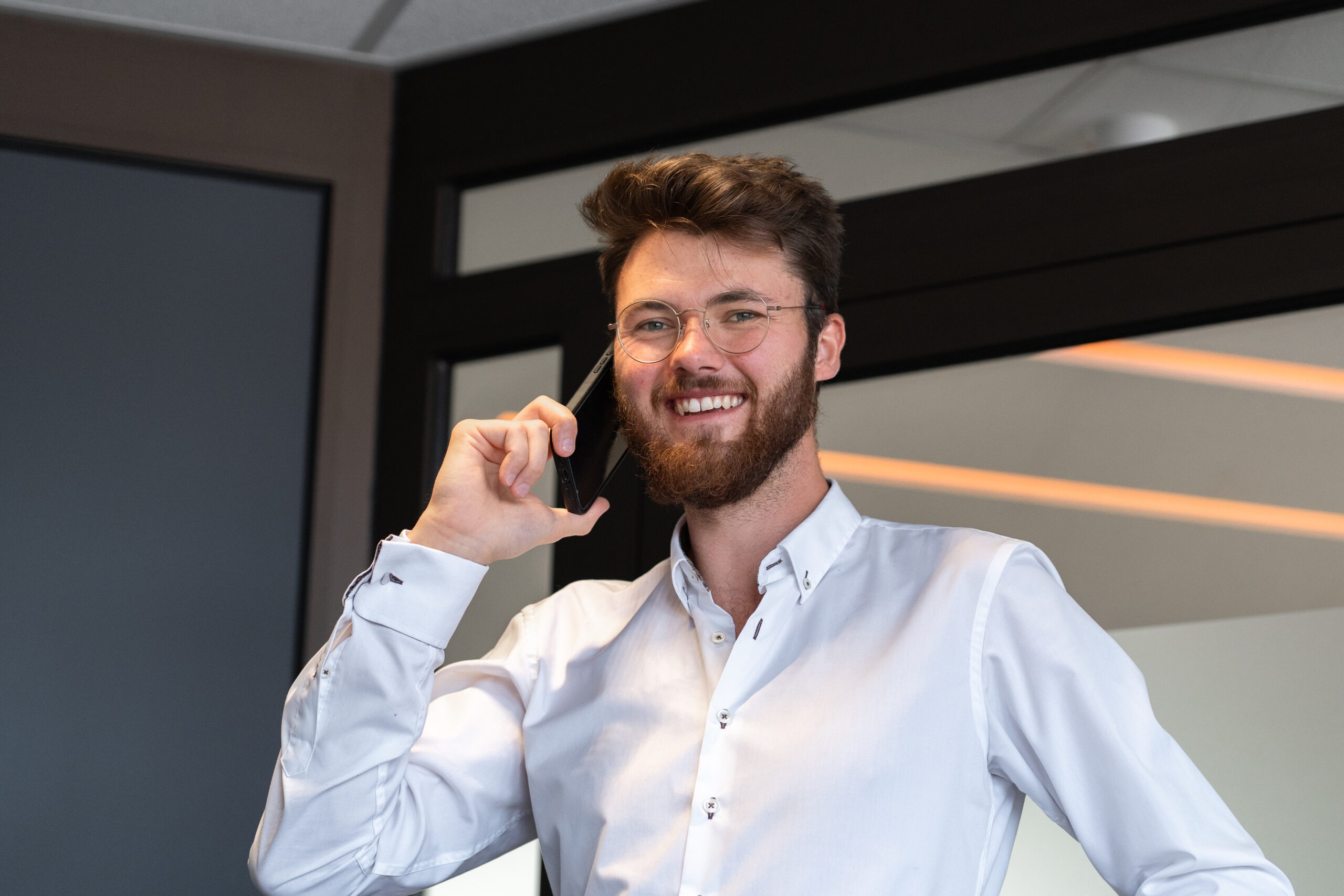 Roland Bernert am Telefon
