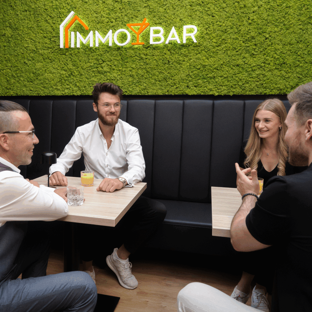 Immobar mit Personen