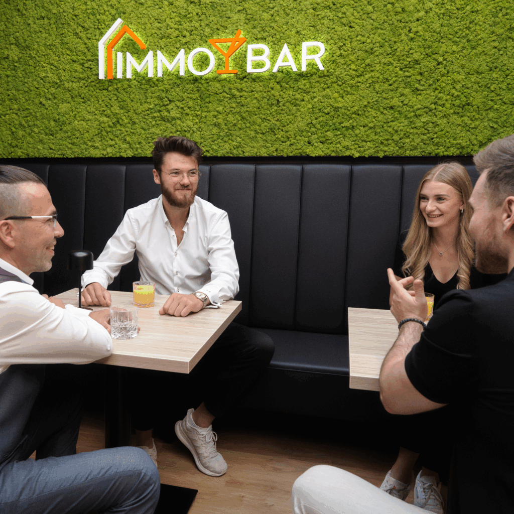 Immobar mit Personen